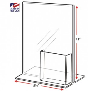 Bottom Loading Frame with Tri-Fold Pocket 