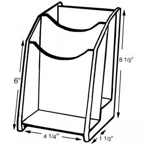 2 Pocket Literature Holders