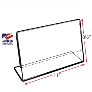 Acrylic Horizontal Ad Frame