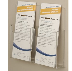 2 Pocket Wall Mount Holder 