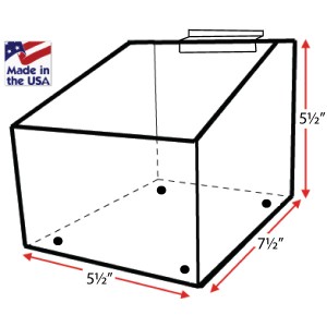 Slatwall Acrylic Bulk Bins 