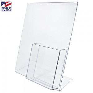 Angled Frame with Tri-Fold Pocket 