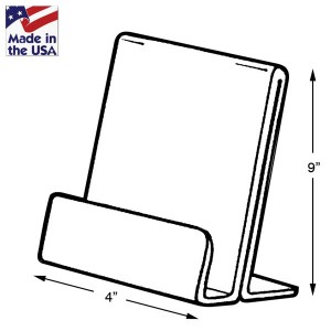 Clear Small Easel Stands with Lip