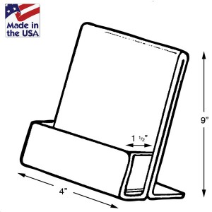 Clear Small Acrylic Easel Stand with Box