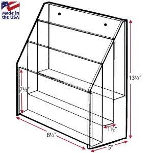 3 Pocket Literature Holder 