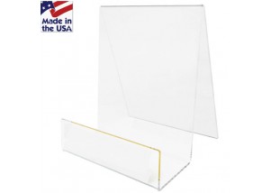 Clear Large Acrylic J-Stands with Lip 