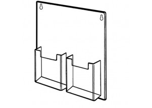 2 Pocket Wall Mount Holder 
