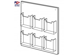 6 Pocket Wall Mount Holder 