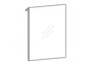 5.5 x 8.5 Slatwall Card Holder