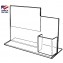 Acrylic Counter Sign Holder with Pocket