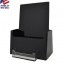  BLACK Pamphlet Holder with Business Card Pocket