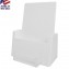 WHITE Pamphlet Holder with Business Card Pocket