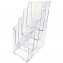 Clear 4 Tiered Brochure Holders