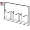 3 Pocket Wall Mount Holder 