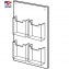 4 Pocket Wall Mount Holder 
