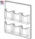 6 Pocket Wall Mount Holder 