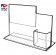 Acrylic Counter Sign Holder with Pocket