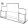 Acrylic Sign Holder with Two 4" Pockets 