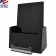  BLACK Pamphlet Holder with Business Card Pocket