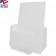 WHITE Pamphlet Holder with Business Card Pocket