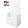 White Trifold Brochure Holder 