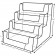 4 Tiered Business Card Displays 