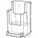 2 Tiered Brochure Holder with Biz Card Pocket 