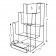 3 Tiered Brochure Holder with Biz Card Pocket 