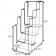 Clear 4 Tiered Brochure Holders