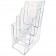 Clear 4 Tiered Brochure Holders