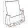 Pamphlet Holder with Business Card Pocket