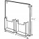 2 Pocket Wall Mount Holder 