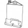 House Shaped Easel with 2 Biz Card Holders